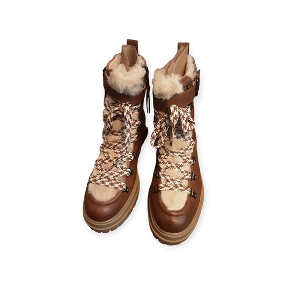 Circus Ny Women's Gretchen Hiker Boots (Dark Golden Caramel) - Size 7.5 M - Picture 1 of 5